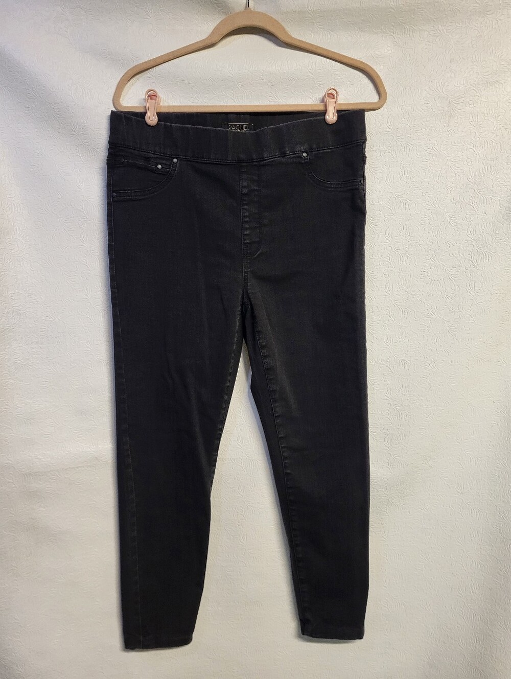 Rachel Roy Stretch Pull-on Elastic Waist Jeggings Skinny Jeans Size 12/31 Black